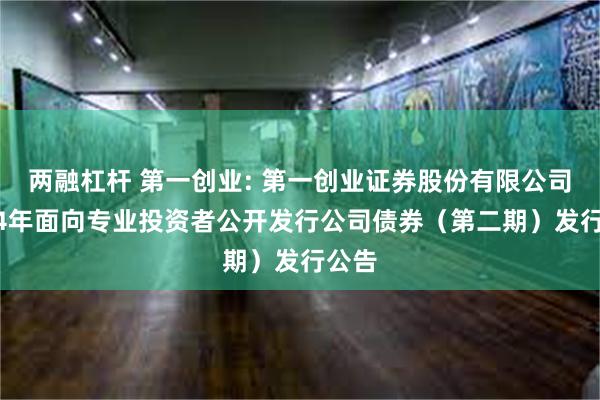 两融杠杆 第一创业: 第一创业证券股份有限公司2024年面向专业投资者公开发行公司债券（第二期）发行公告