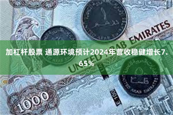 加杠杆股票 通源环境预计2024年营收稳健增长7.65%